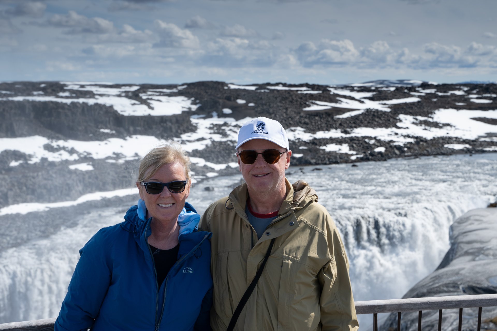 Dettifoss waterfall power mist rainbow Europe strongest