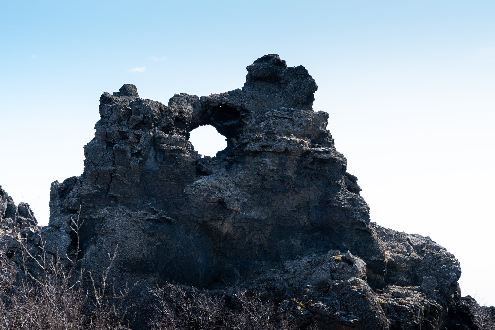 Dimmuborgir lava arch natural formation volcanic wonder