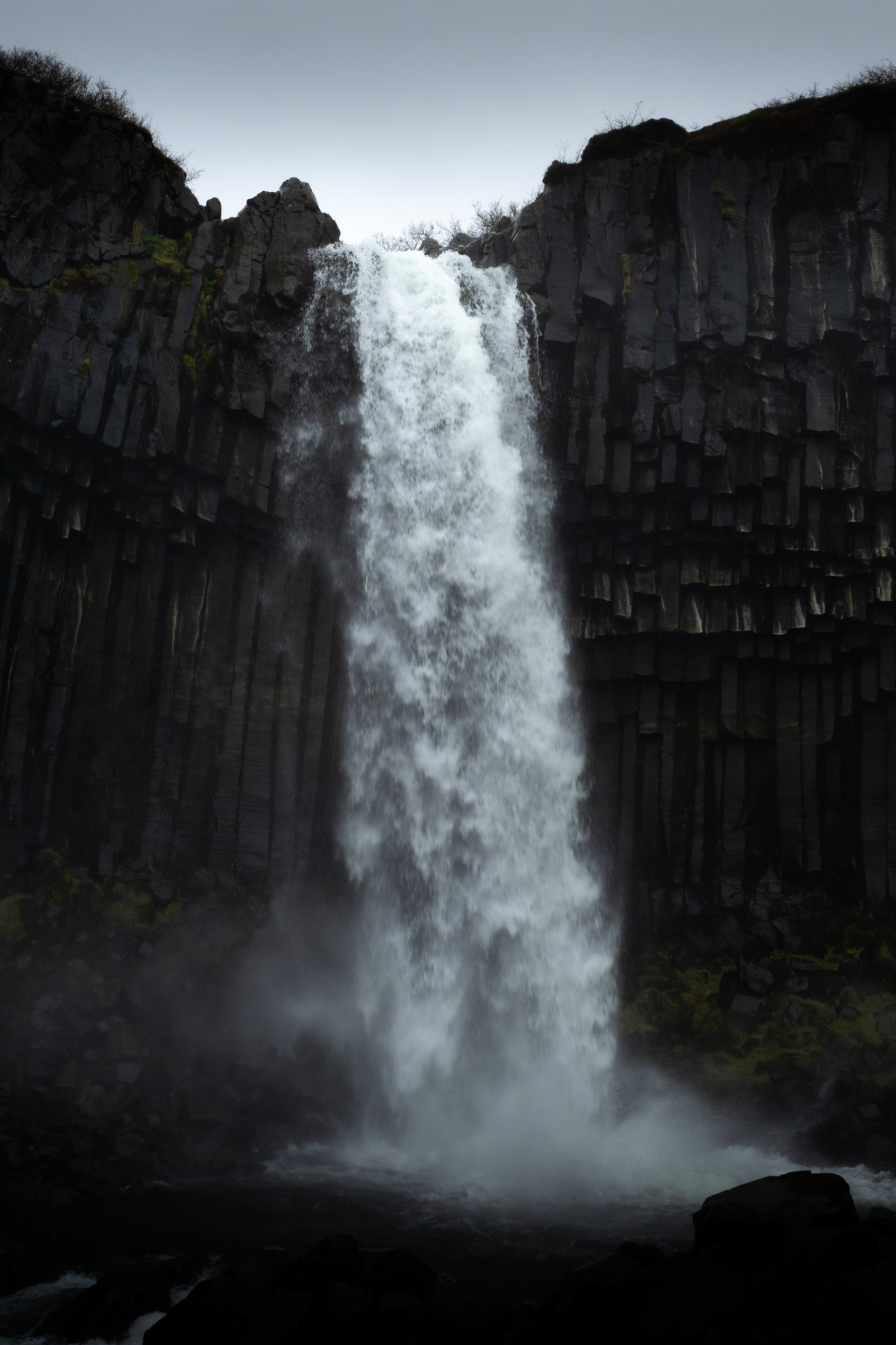 Svartifoss waterfall basalt columns Skaftafell