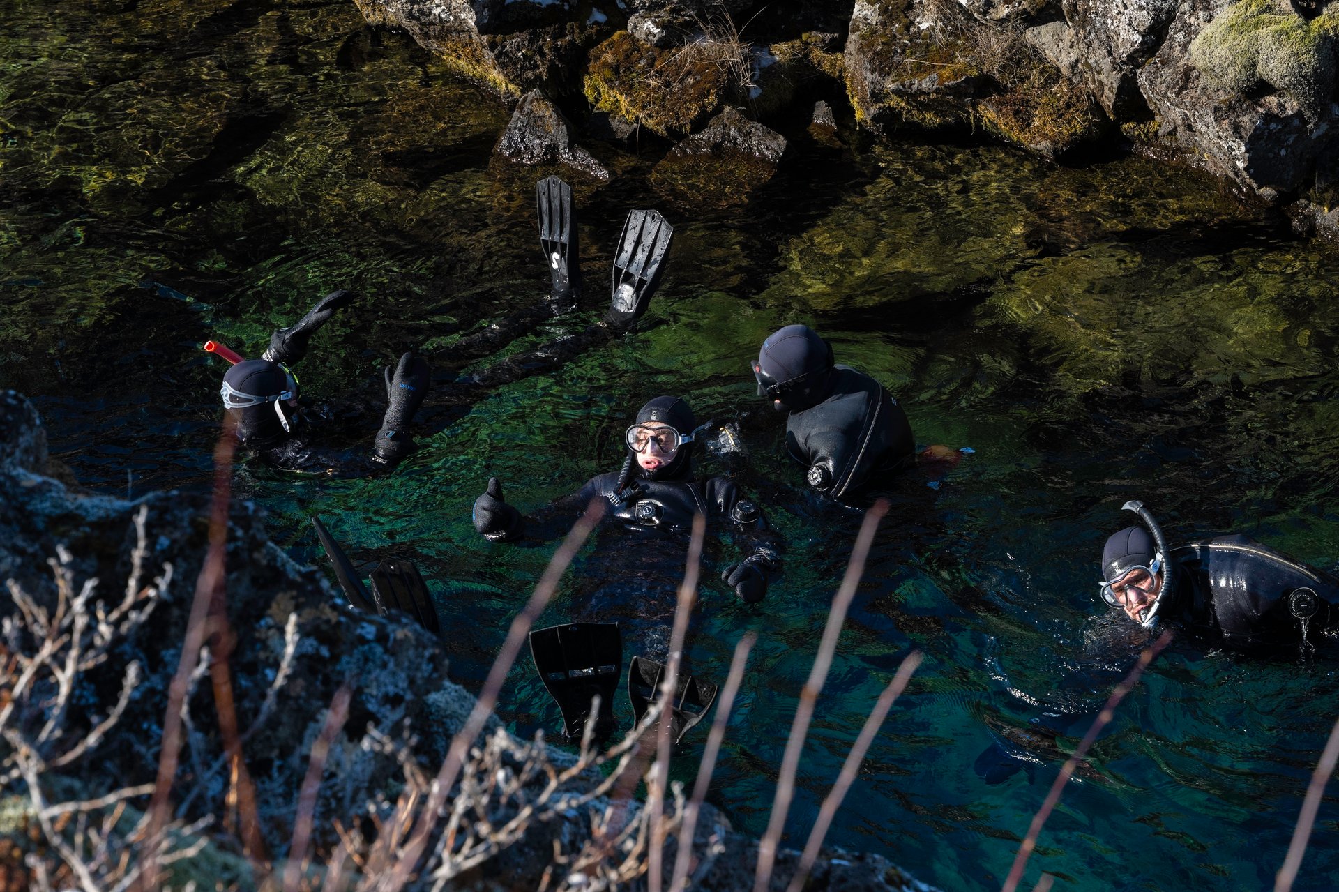 Snorkeling between tectonic plates at Silfra