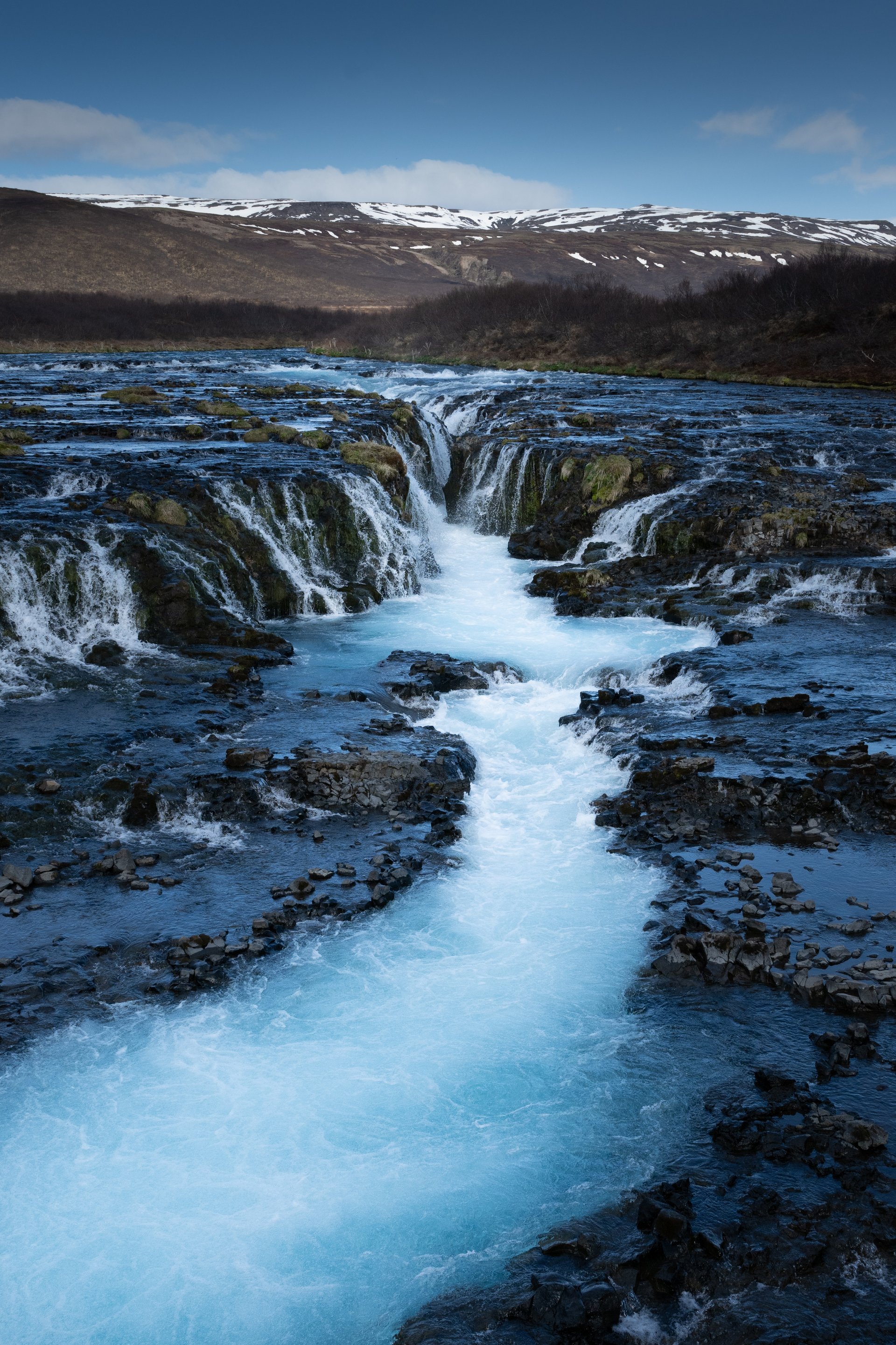 Brúarfoss waterfall on the golden circle