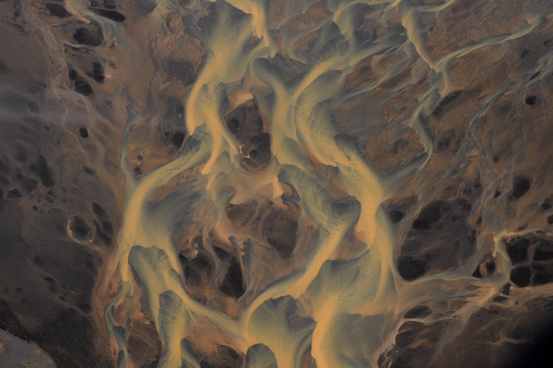 Dramatic glacier landscape photographed from private helicopter tour