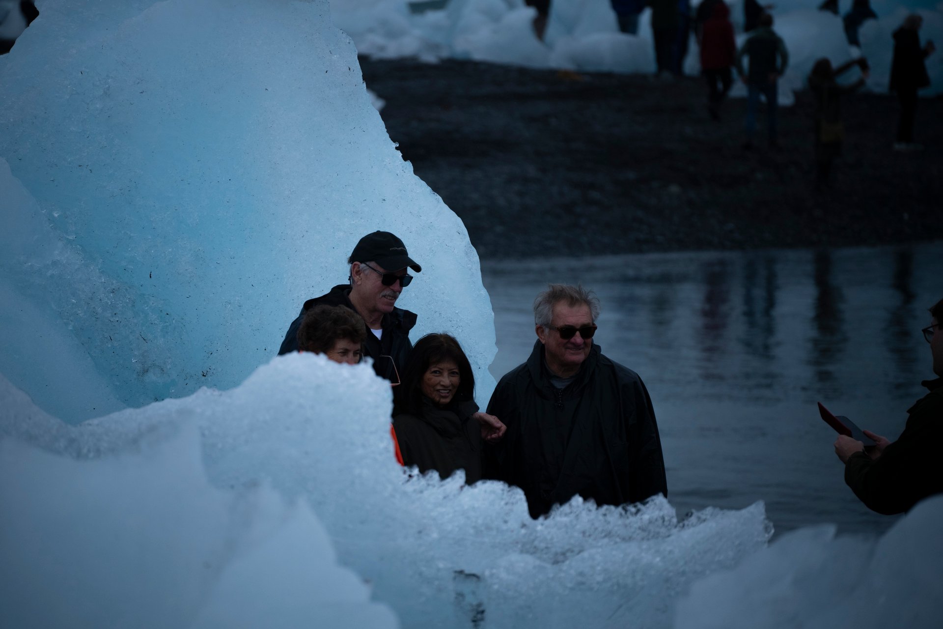 Le groupe explorant Diamond Beach