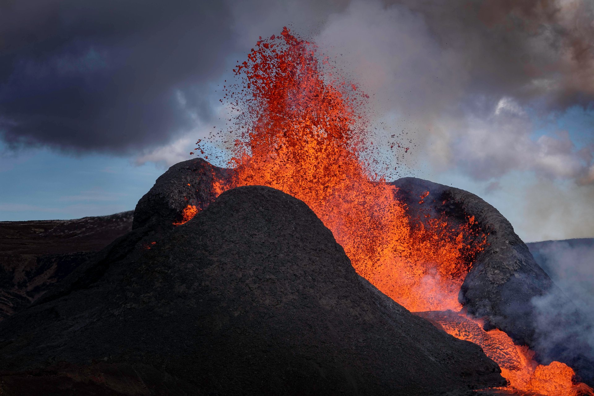 Fagradalsfjall volcanic eruption Reykjanes Peninsula Iceland