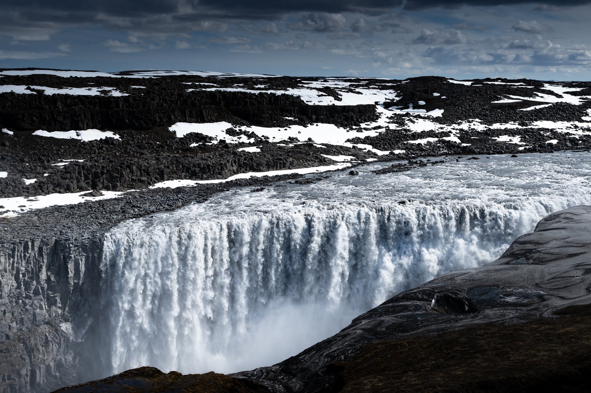 Dettifoss the most powerful waterfall in Europe North Iceland