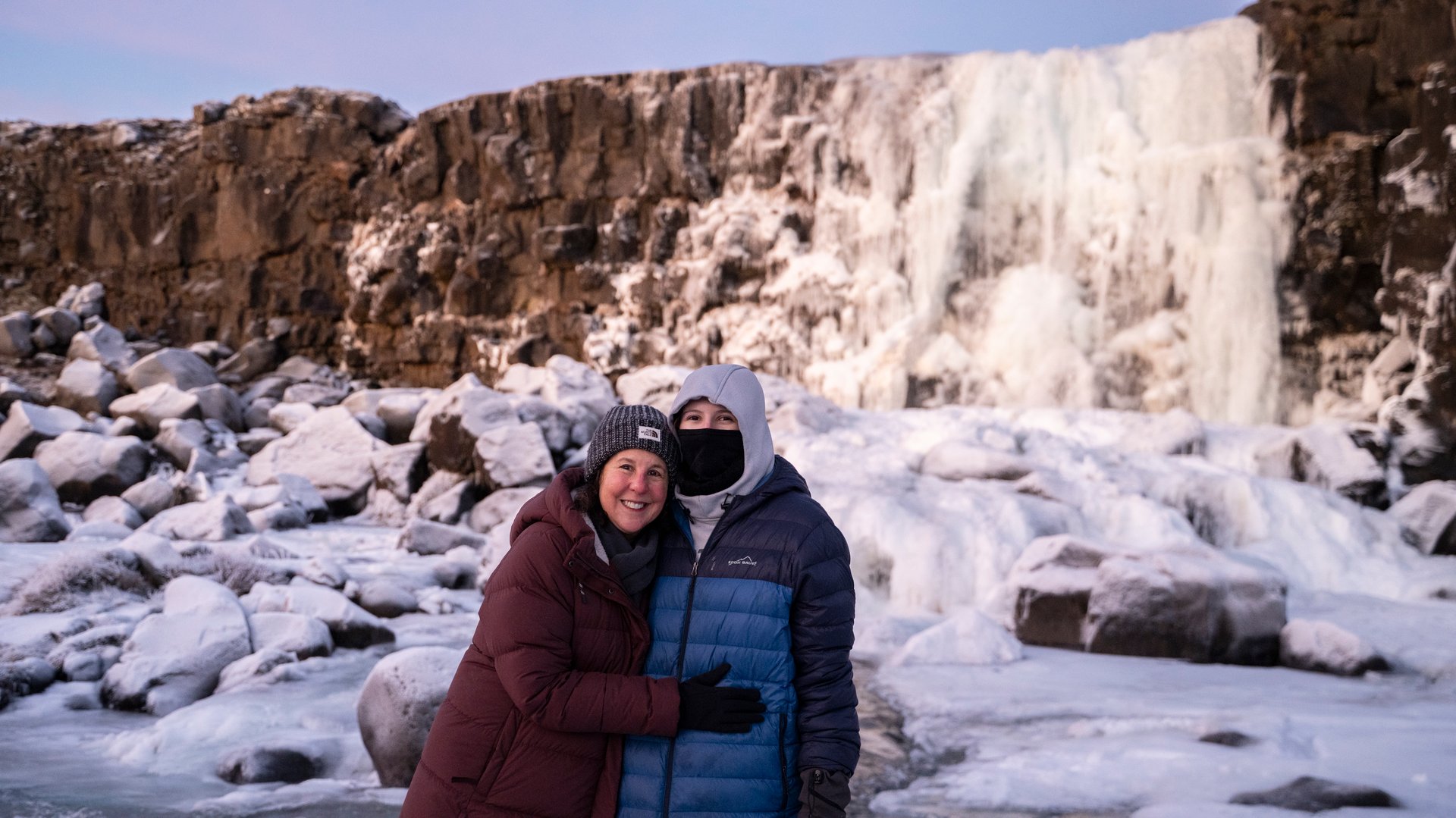 Mère et fille à Þingvellir