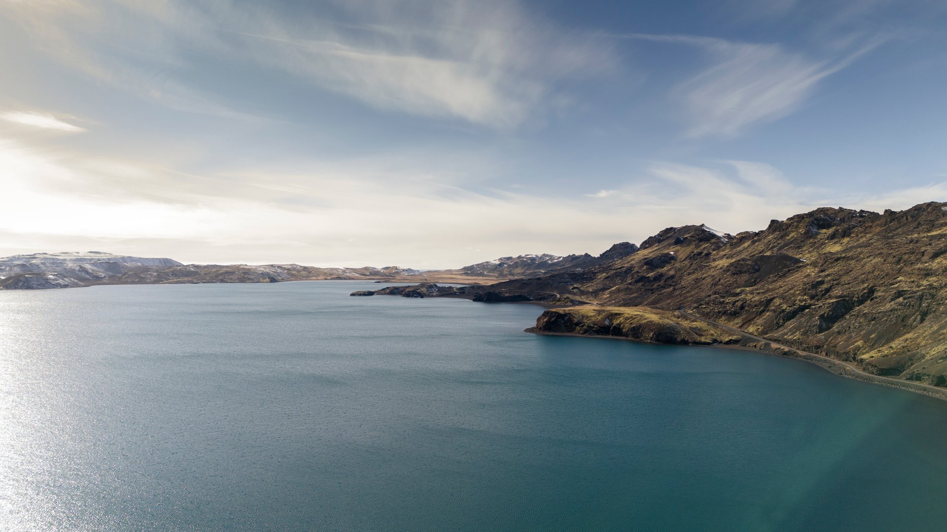 Kleifarvatn lake Reykjanes Peninsula Iceland