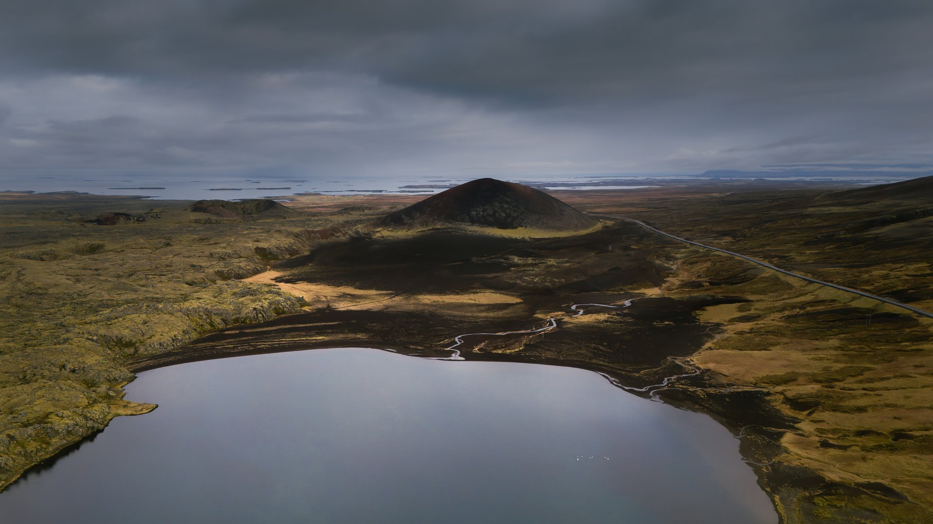 Berserkjahraun lava field Snæfellsnes Peninsula Iceland