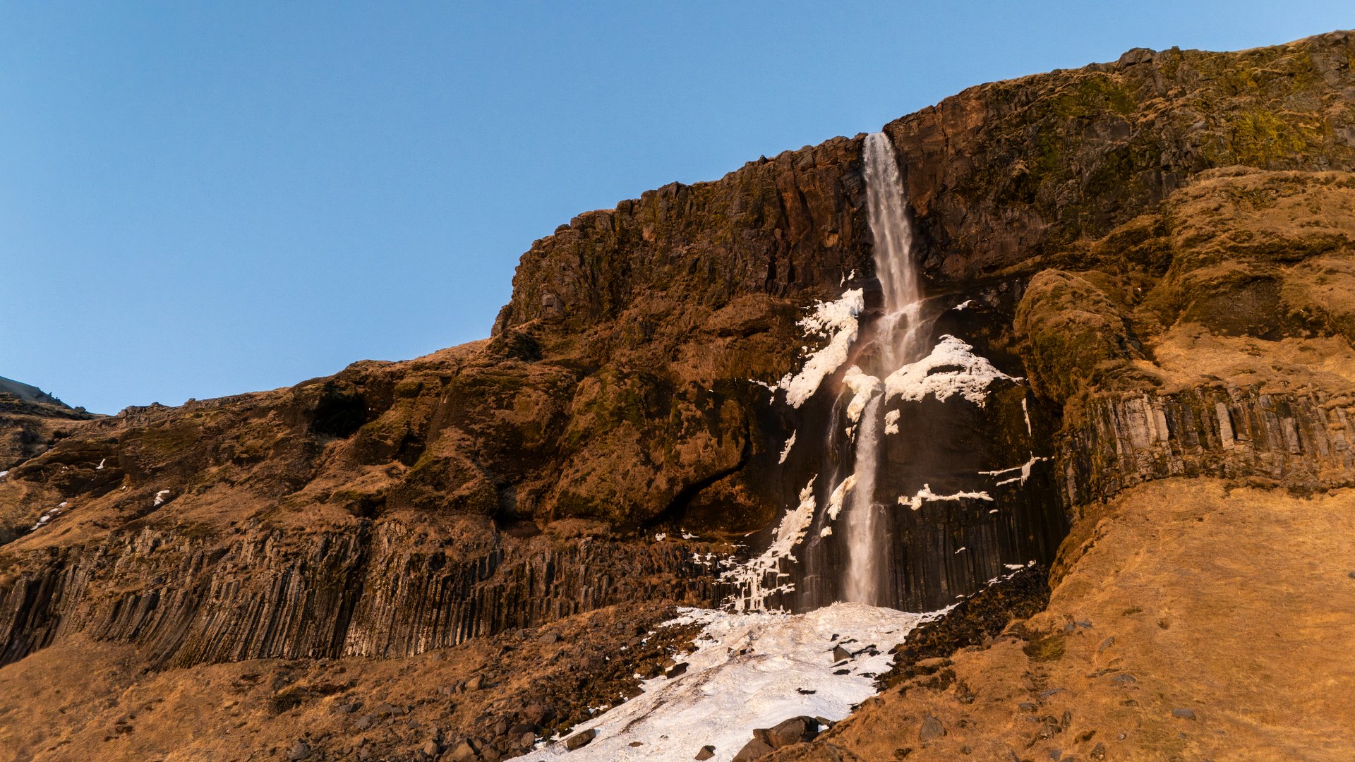 Bjarnafoss waterfall Snæfellsnes Peninsula Iceland