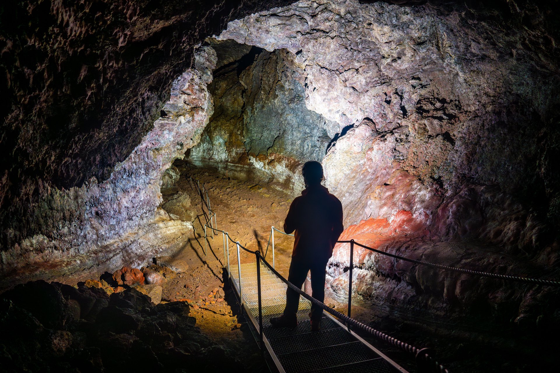 Vatnshellir lava cave tour entrance Snæfellsnes Peninsula