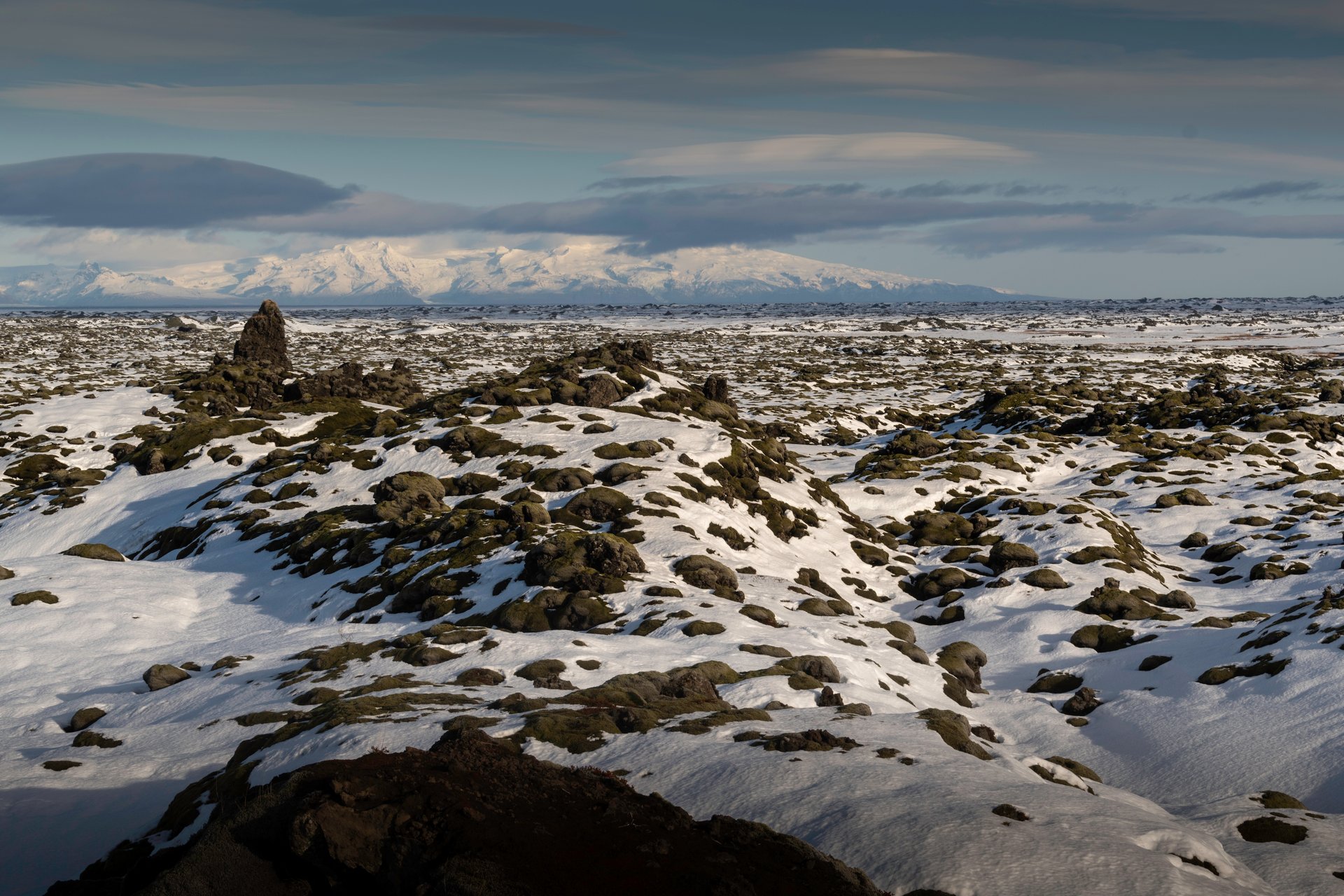 Eldhraun lava field Iceland covered in moss