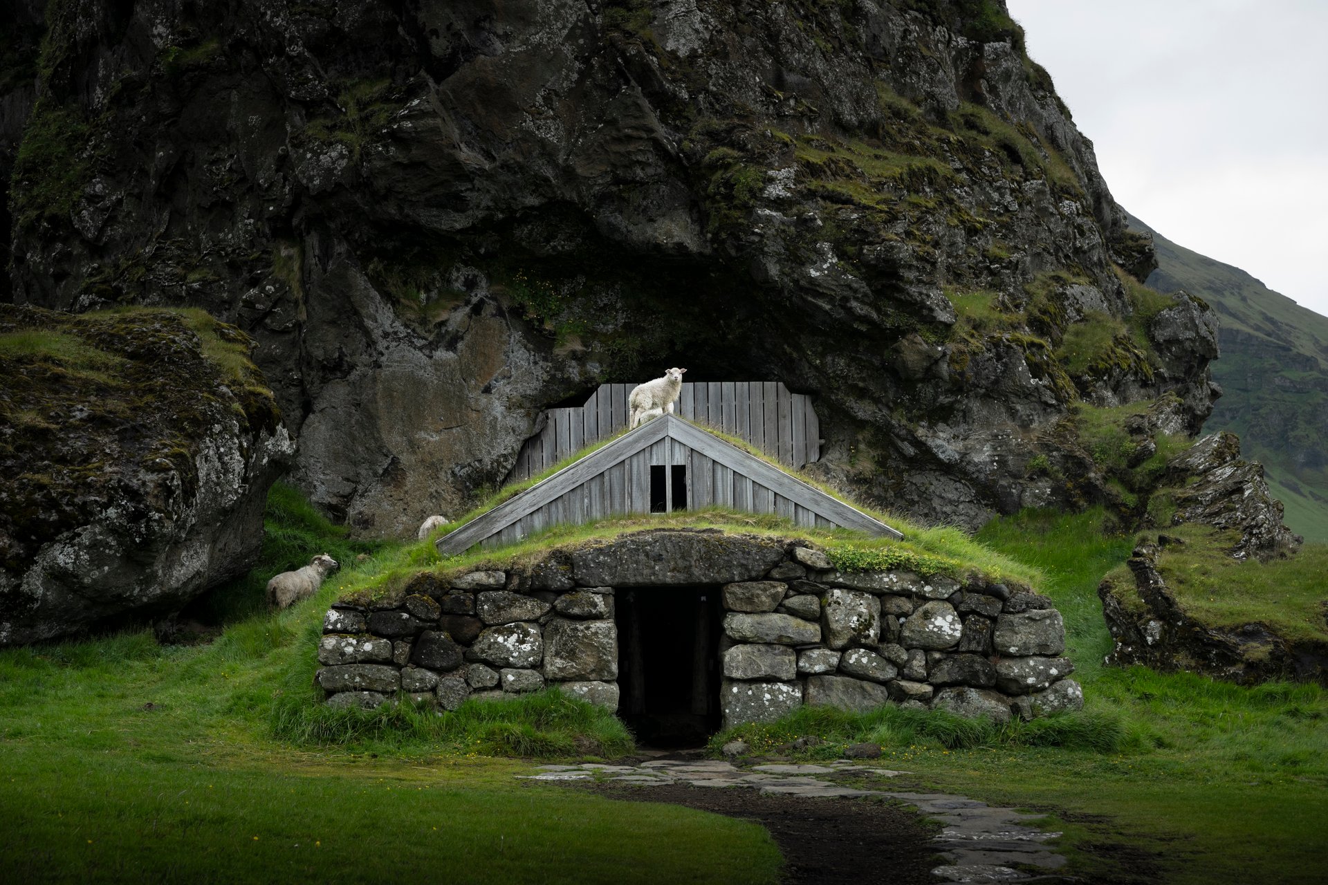 Rútshellir cave Iceland ancient man-made chamber