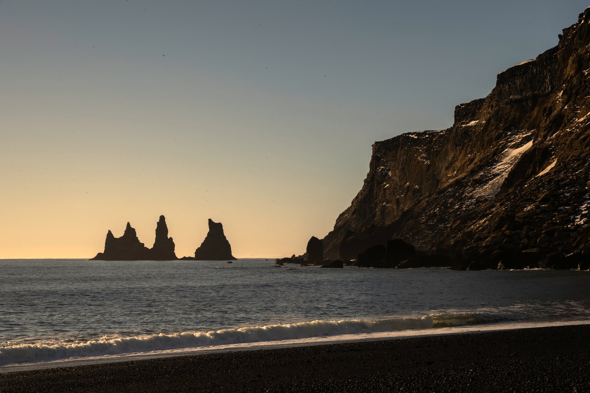 Víkurfjara beach near Vík Iceland South Coast