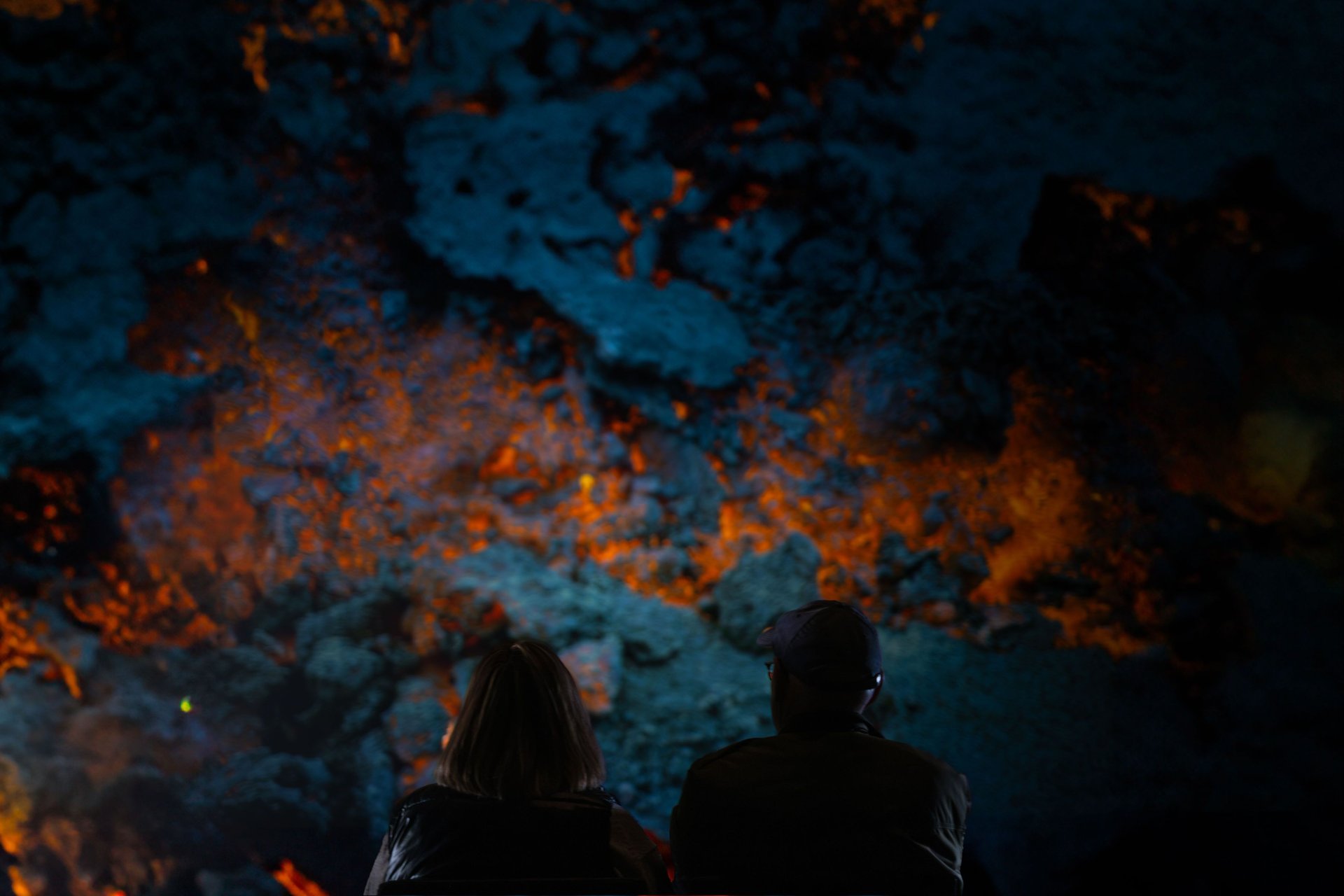 Virtual Eruption Theater with immersive volcanic displays at Lava Centre