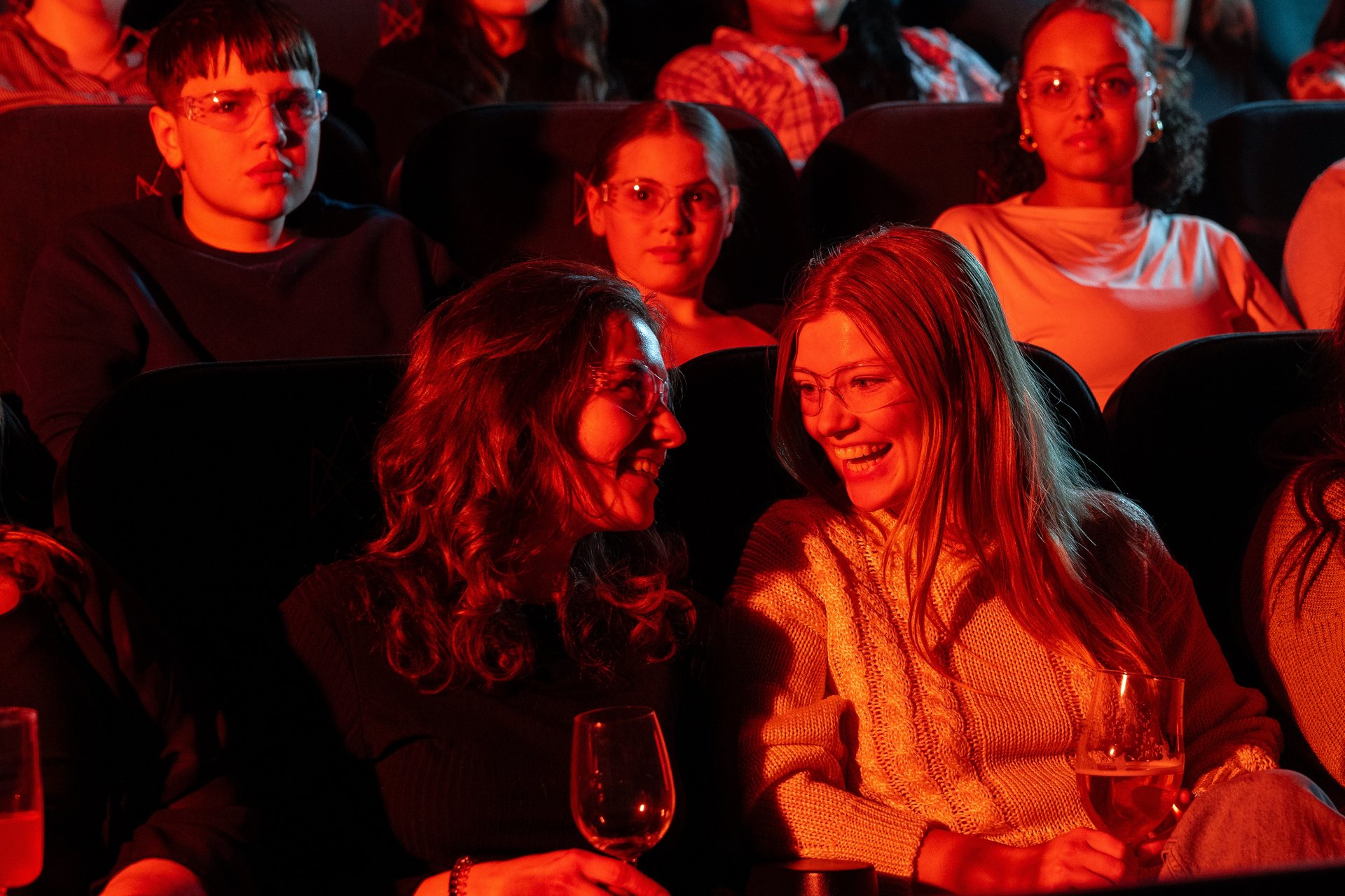 Glowing volcanic rock demonstration at Lava Show indoor venue