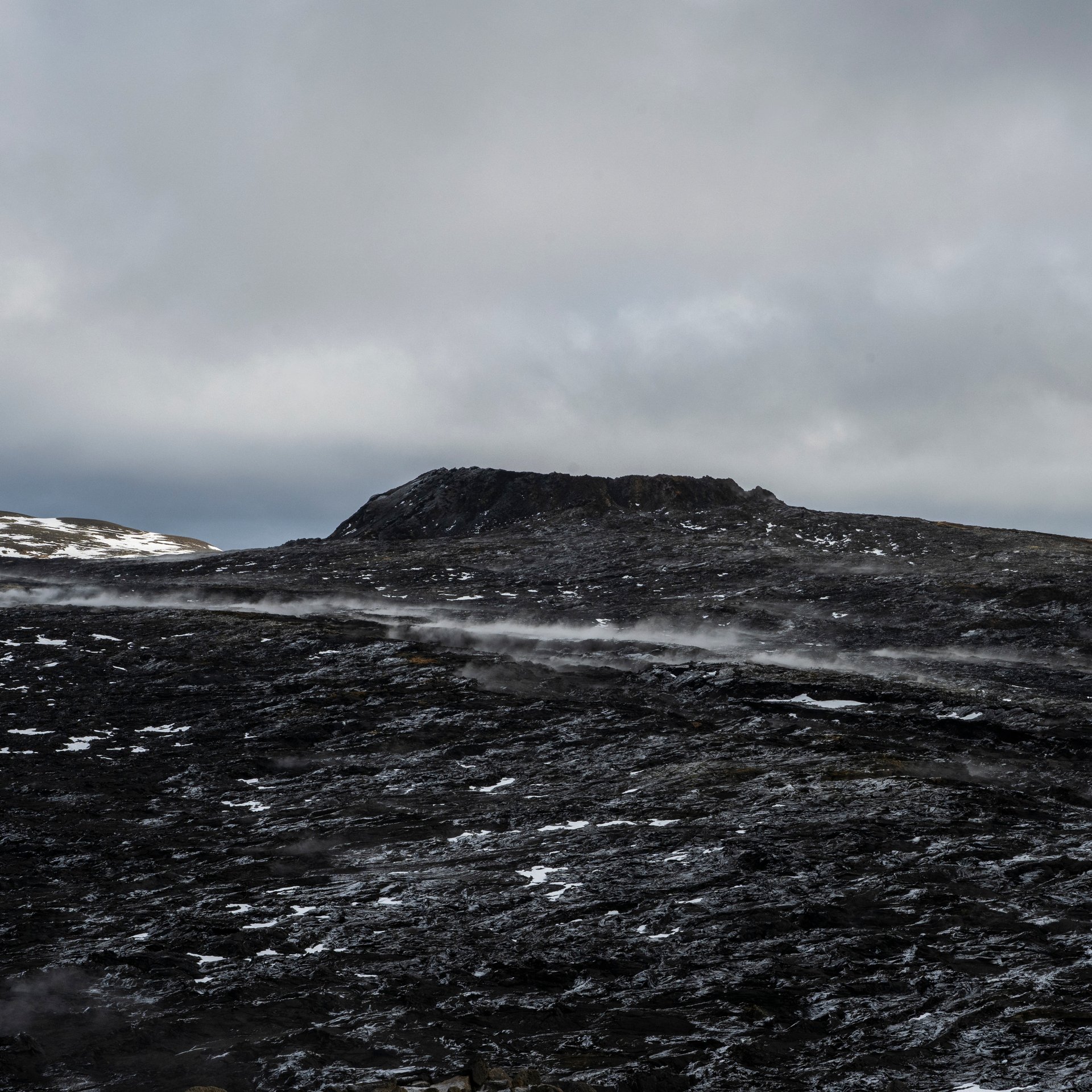 Reykjanes Peninsula volcanic landscape seen from the Fagradalsfjall trail