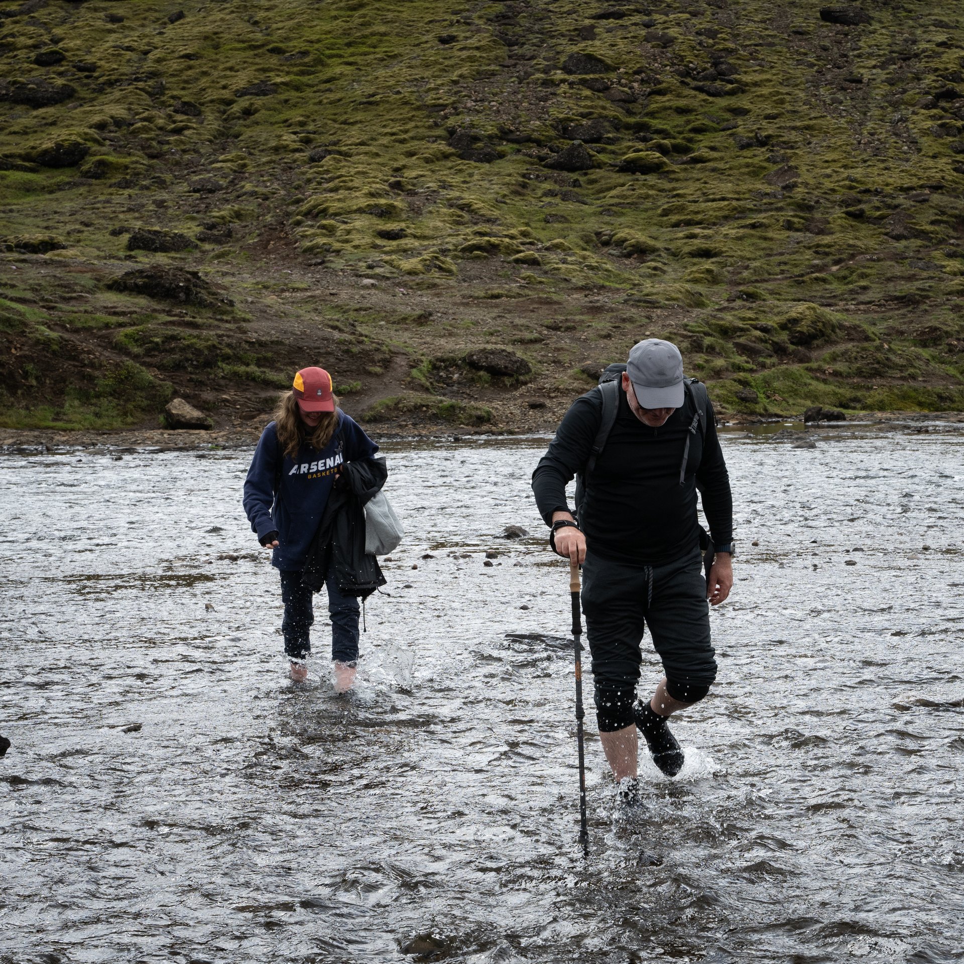 Dramatic canyon landscape leading to Iceland's second-highest waterfall