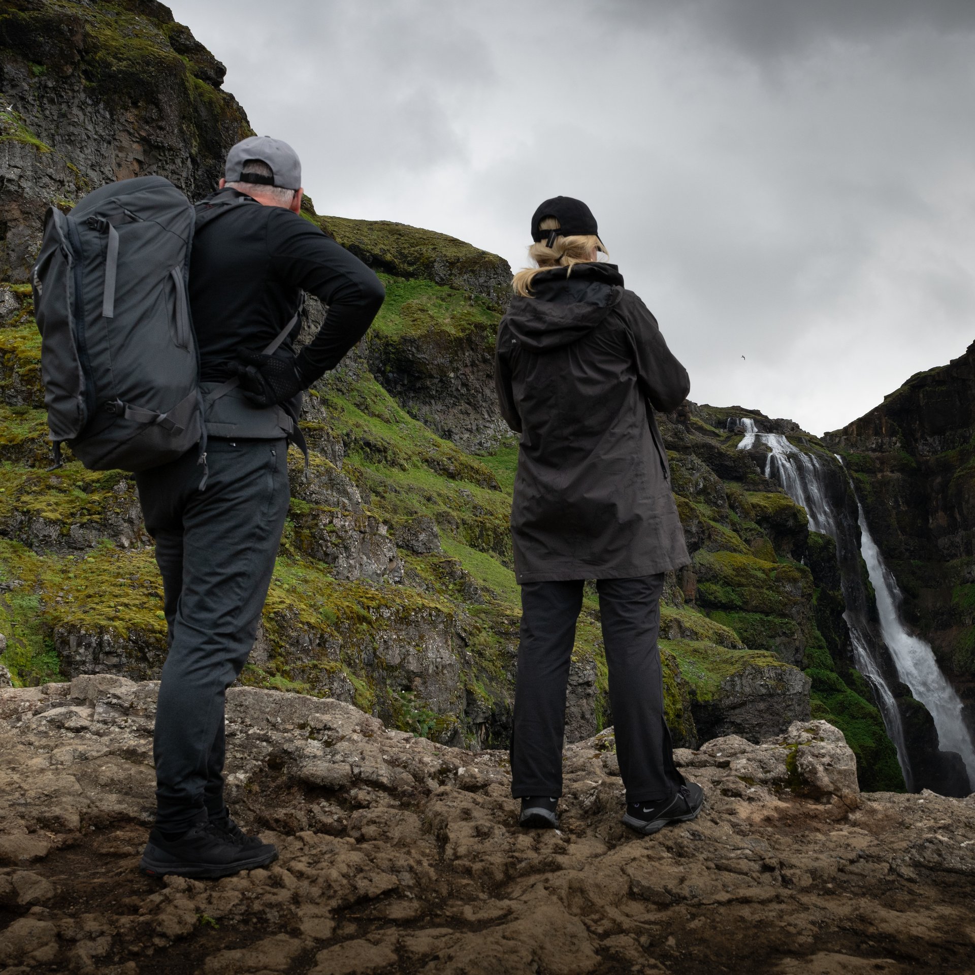 Dramatic cliff formations and canyon geology at Glymur