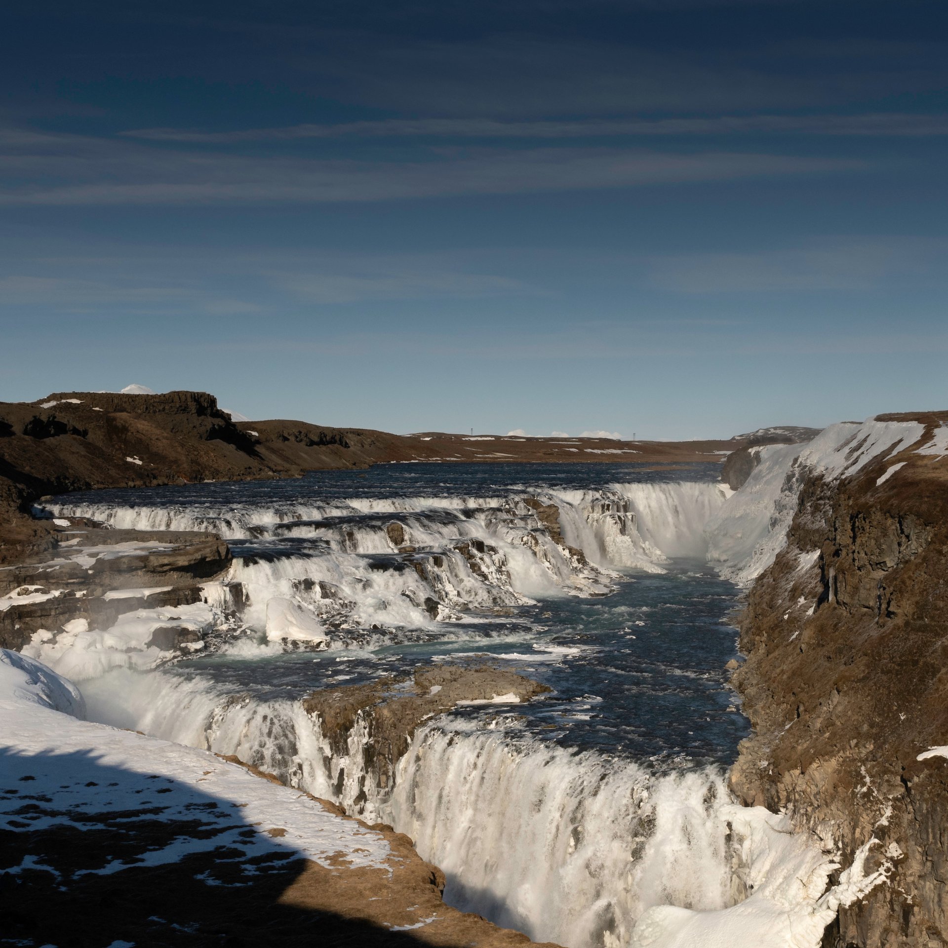 Private Golden Circle tour vehicle and landscape