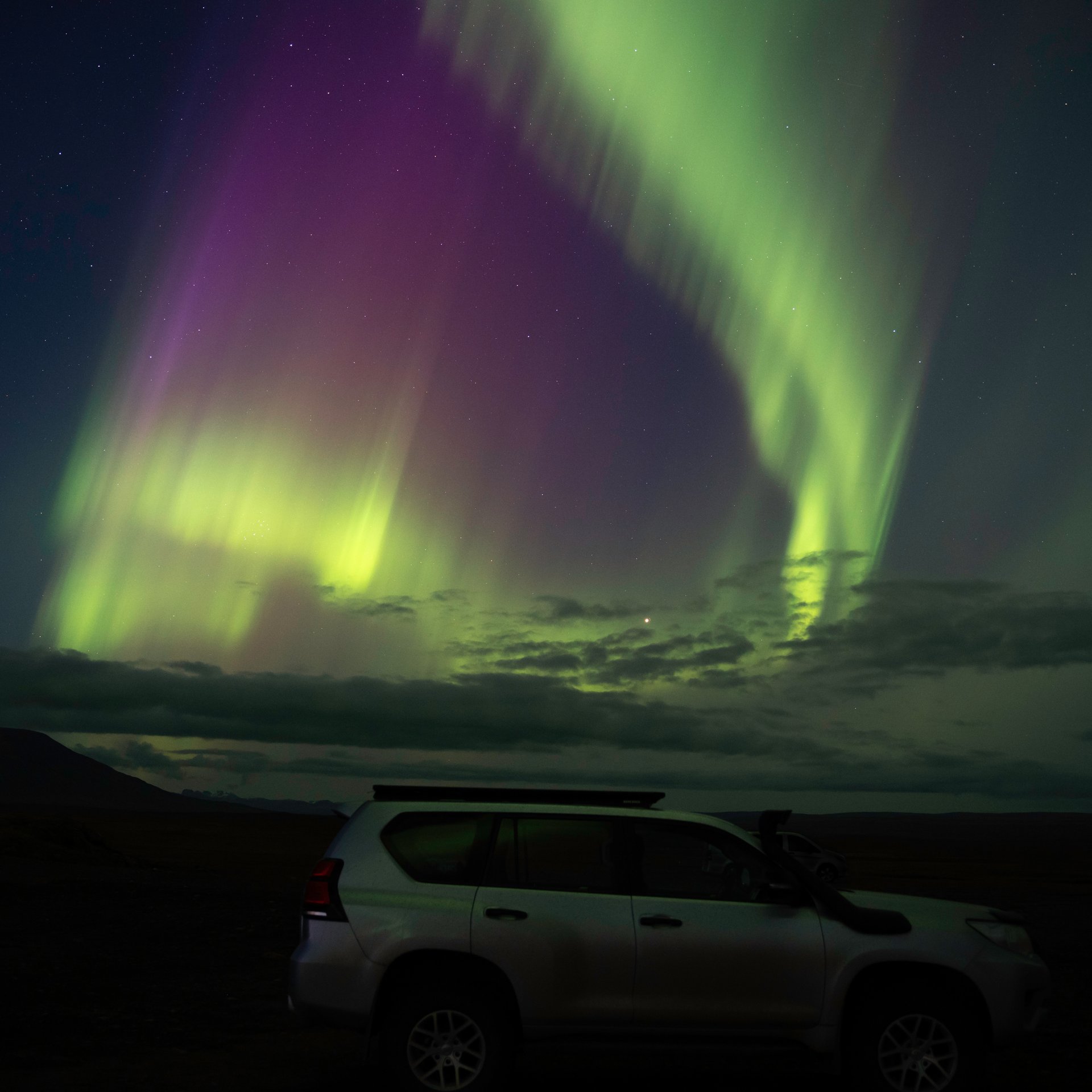 Northern Lights creating magical patterns in Iceland's sky