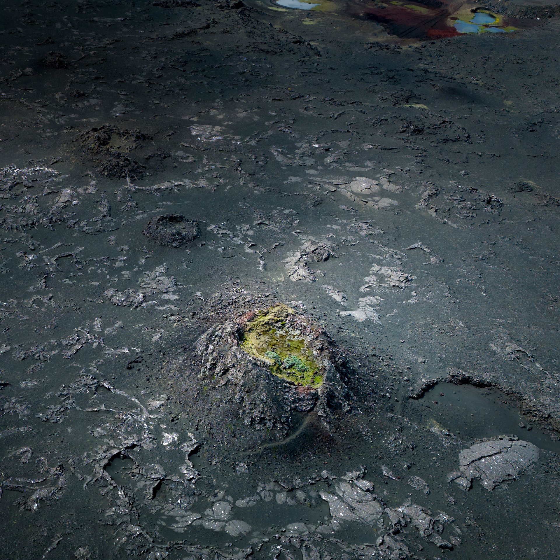 Panoramas over volcanic landscapes