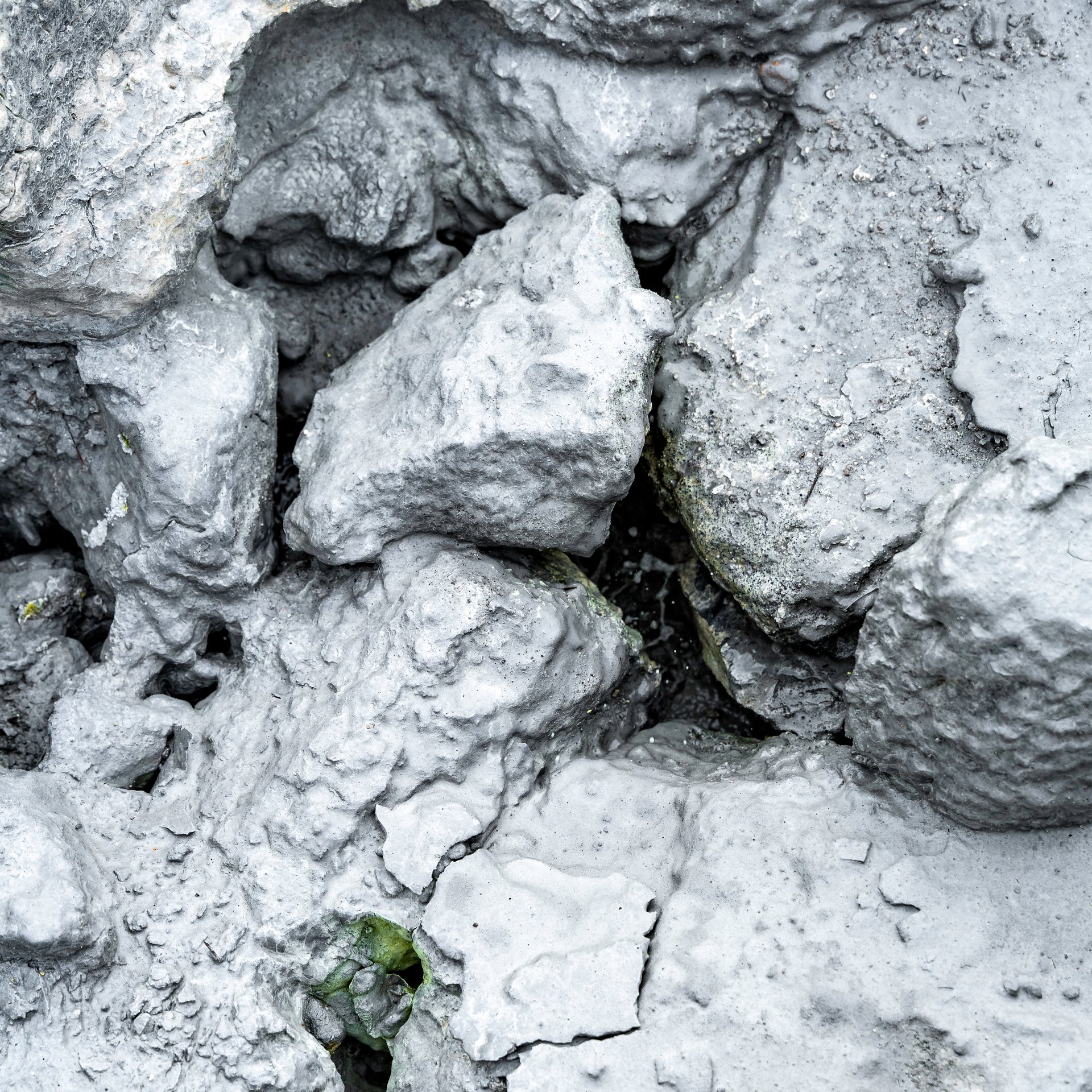 Hot springs of Reykjanes bubbling and boiling