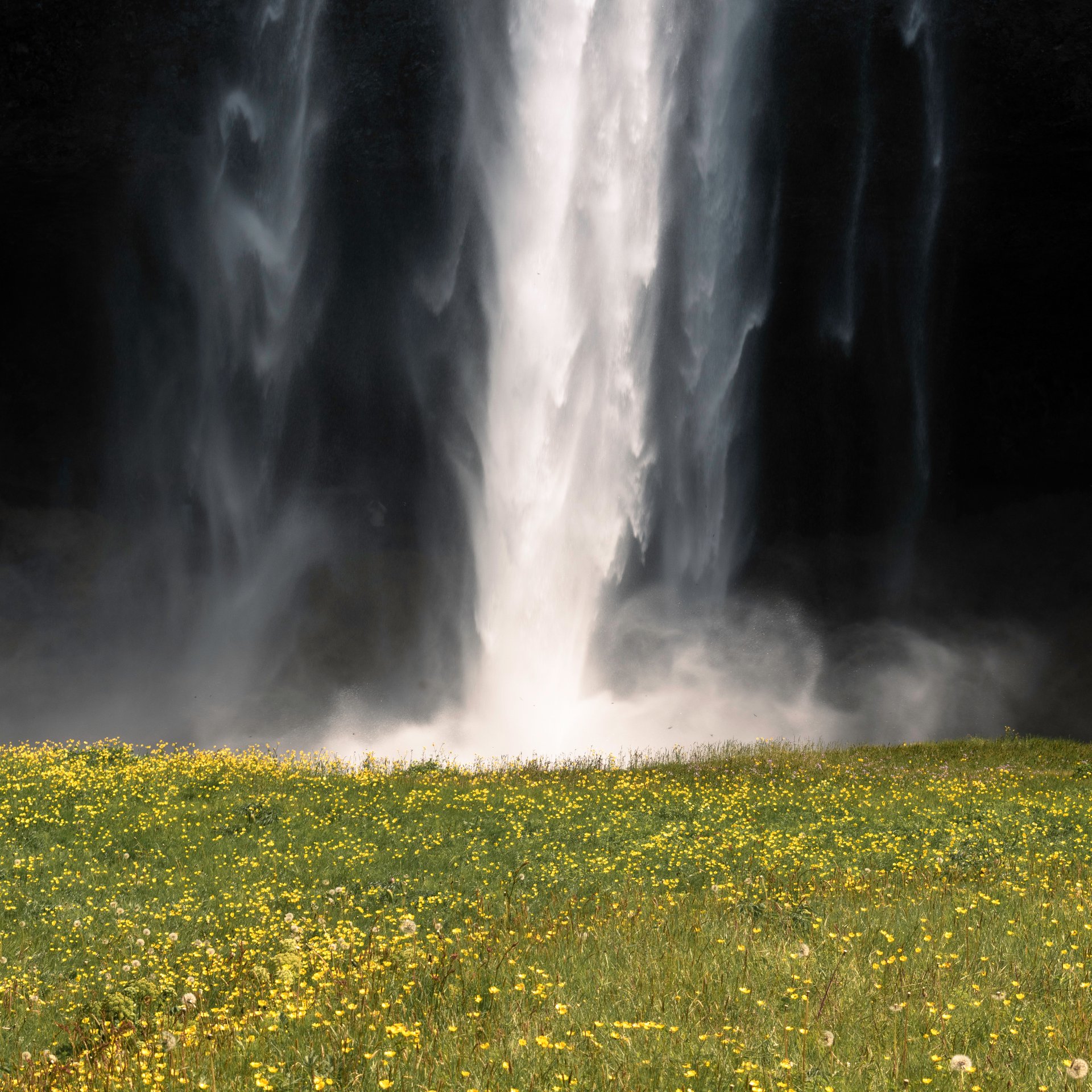South coast Iceland scenic landscape view