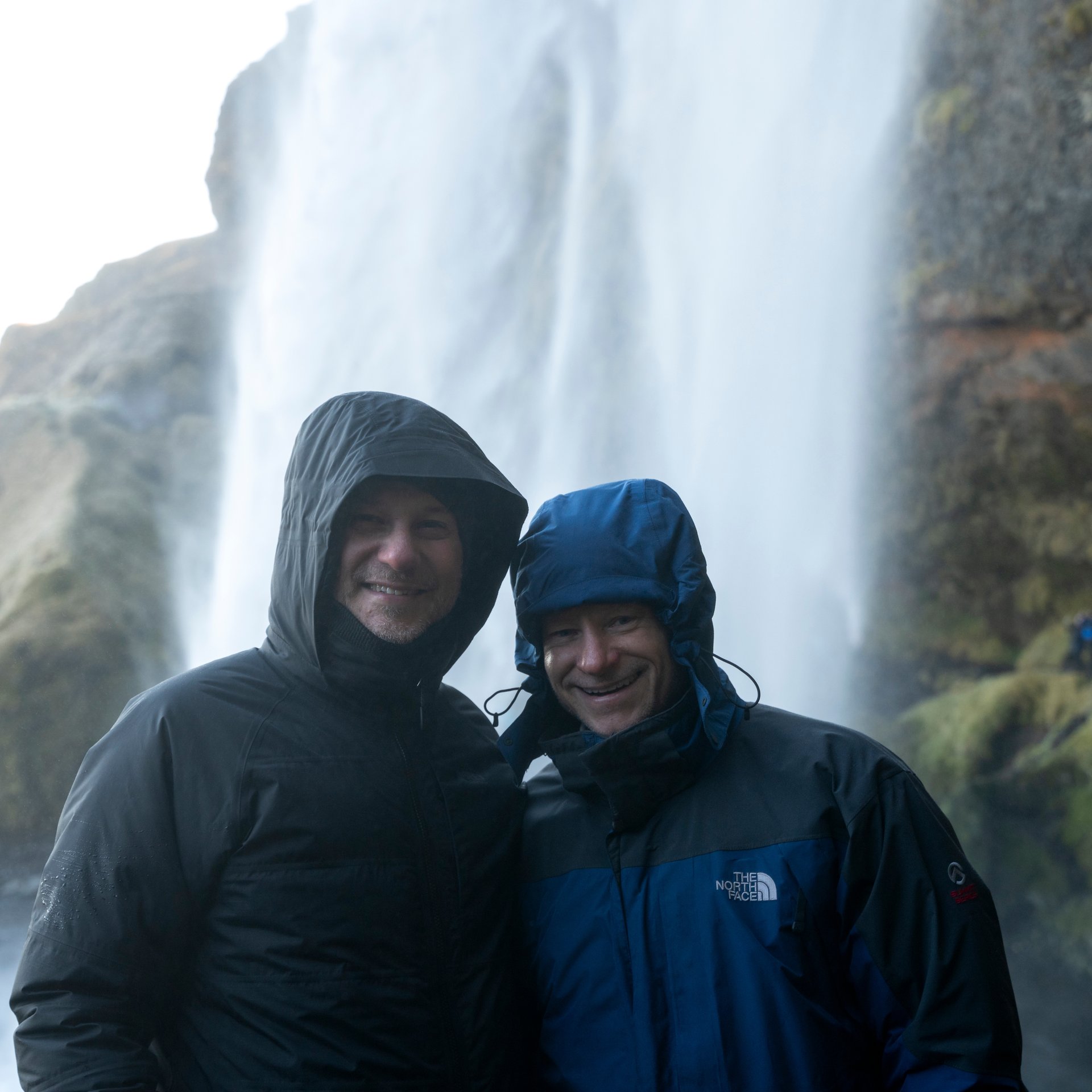 Iceland south coast waterfall and coastal scenery
