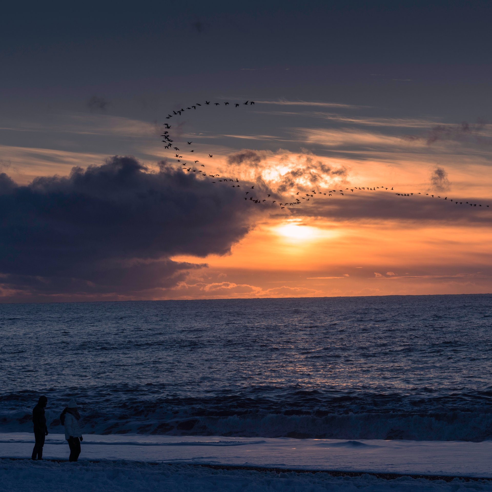 South coast panoramic landscape with glaciers and volcanic formations