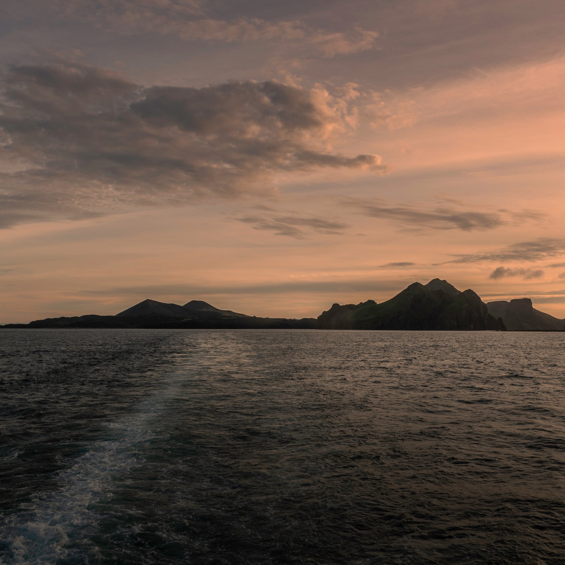 Volcanic landscape with 1973 eruption lava fields