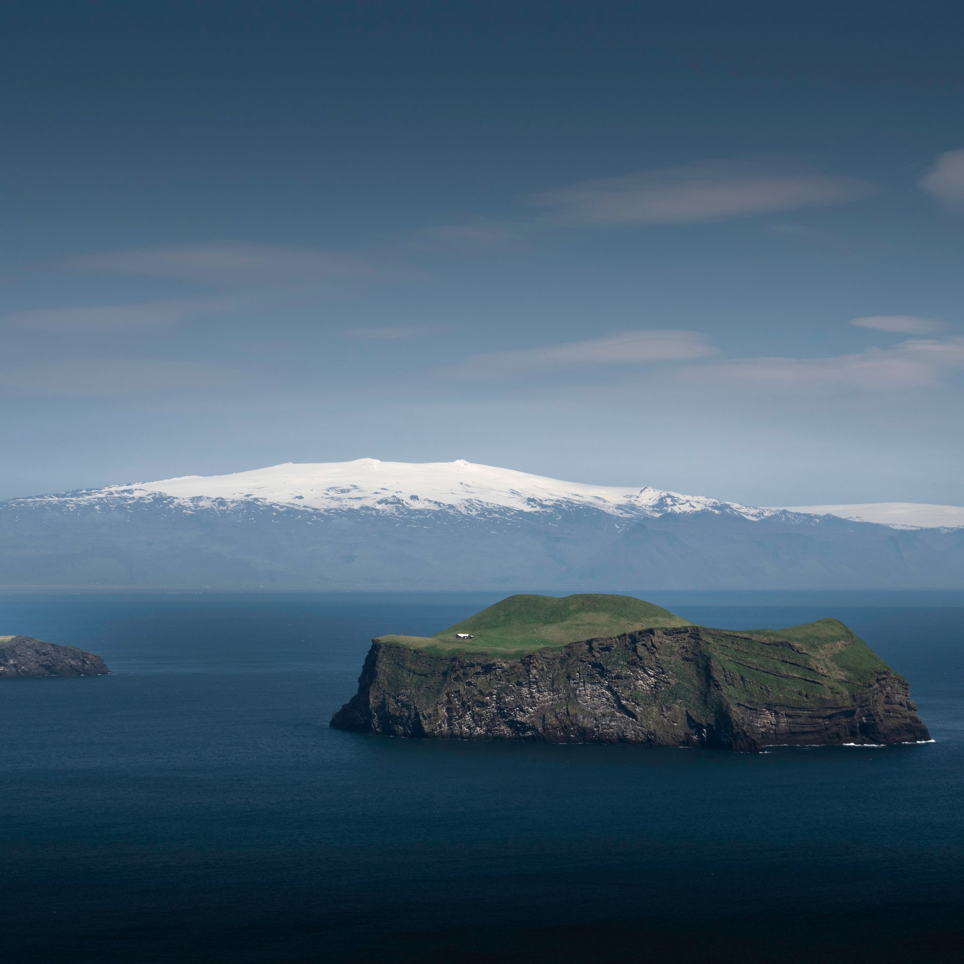 Westman Islands archipelago viewed from Heimaey island