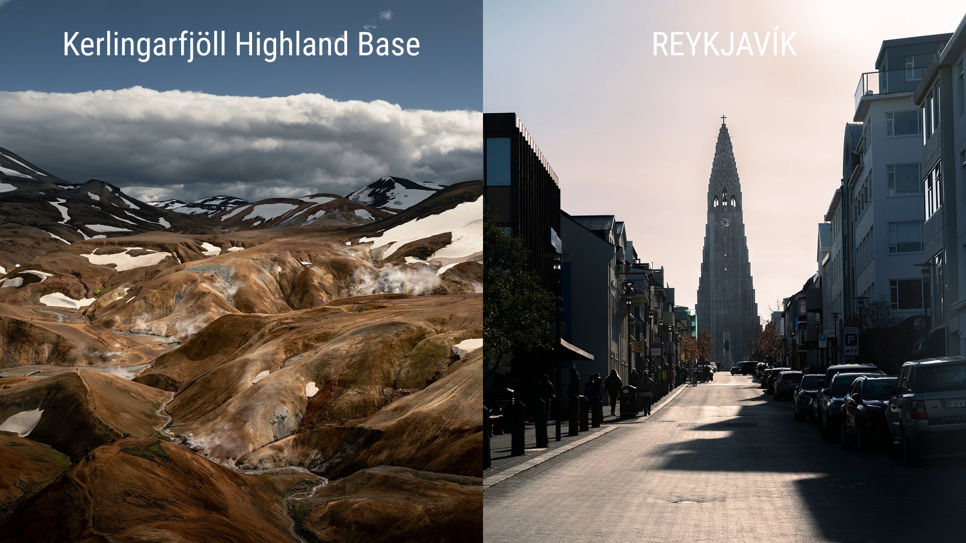 Journey from the Highlands back to Reykjavík