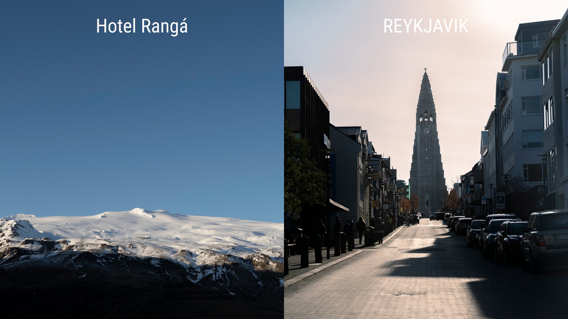 Scenic drive from Hotel Rangá to Reykjavík