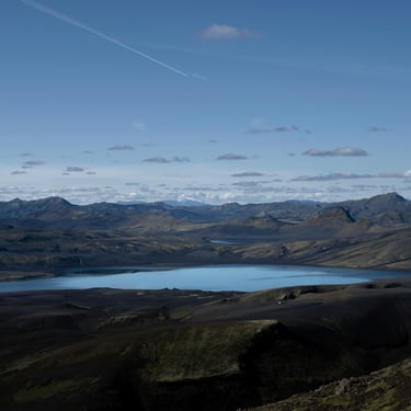 Námaskarð geothermal area with bubbling mud pots and steam vents