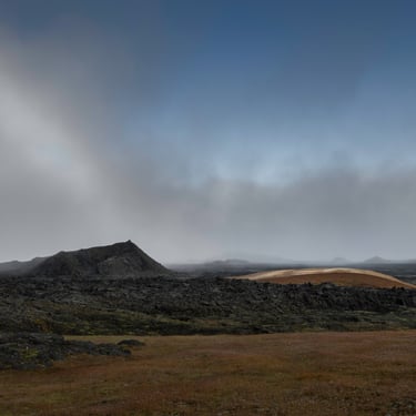 Víti crater lake at Krafla with turquoise geothermal waters