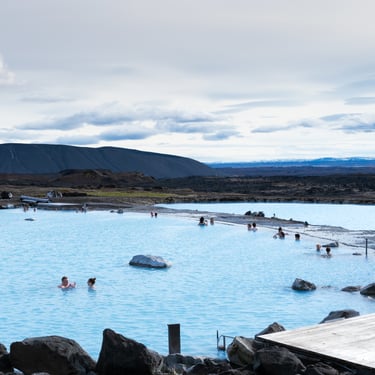 Ásbyrgi horseshoe canyon with lush vegetation and cliff walls