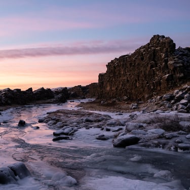 Borgarfjörður Eystri colorful rhyolite mountains and harbor