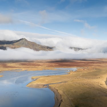 F35 Kjölur highland route between Langjökull and Hofsjökull glaciers