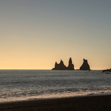 Vatnajökull glacier sunset panorama