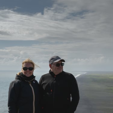 Skógafoss waterfall dramatic view
