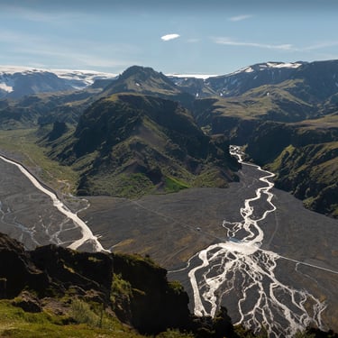 Landmannalaugar multicolored mountain peaks