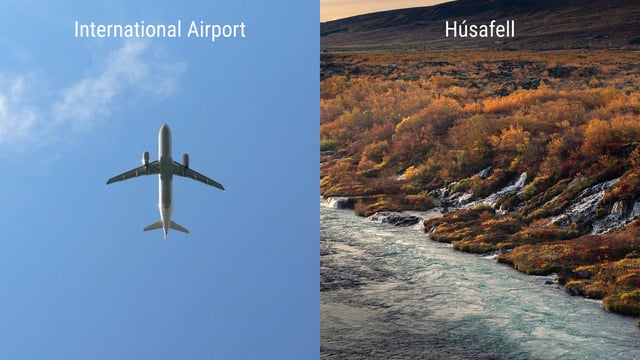 Private transfer from Keflavík Airport to Húsafell