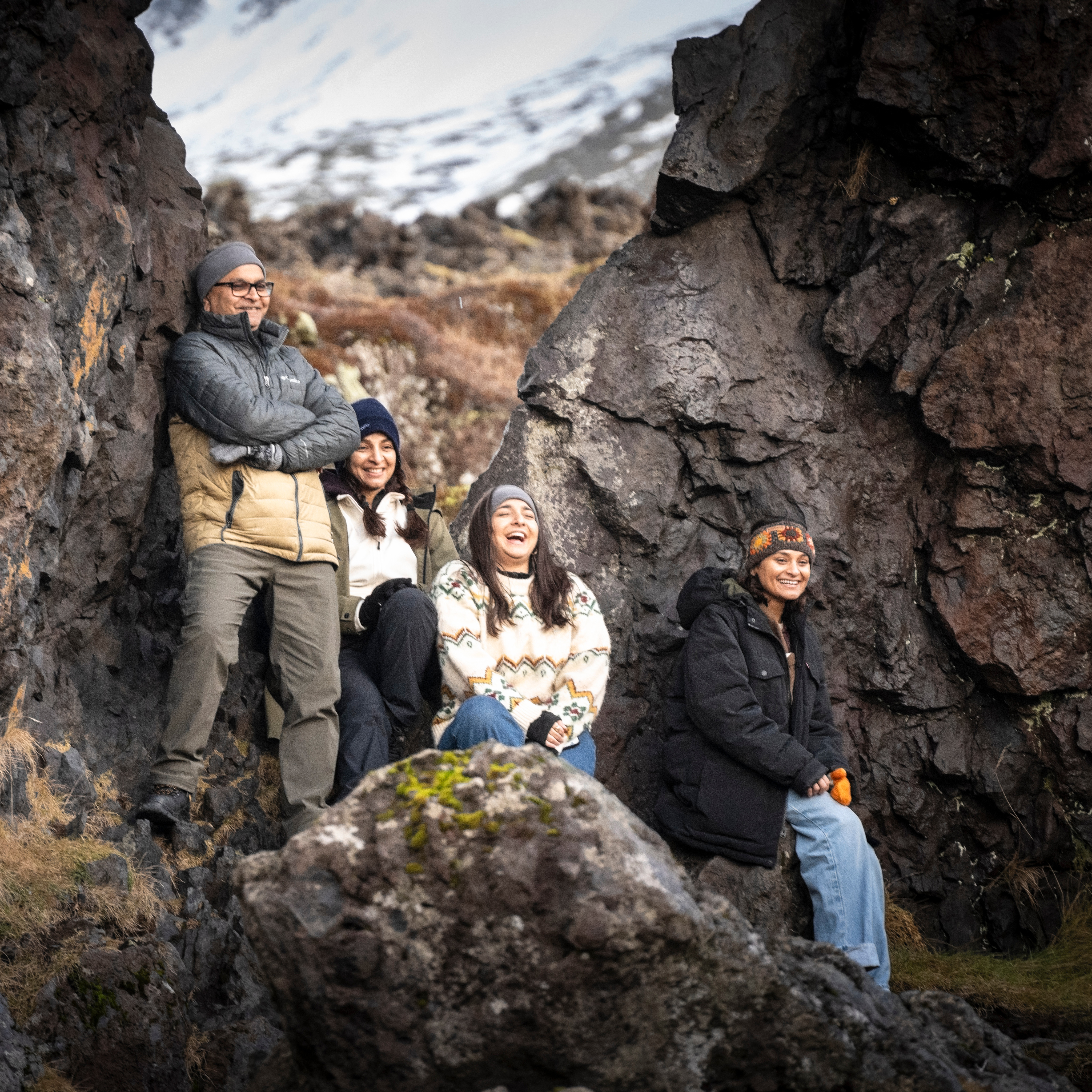 Coastal walk through Arnarstapi's dramatic basalt cliffs and arches