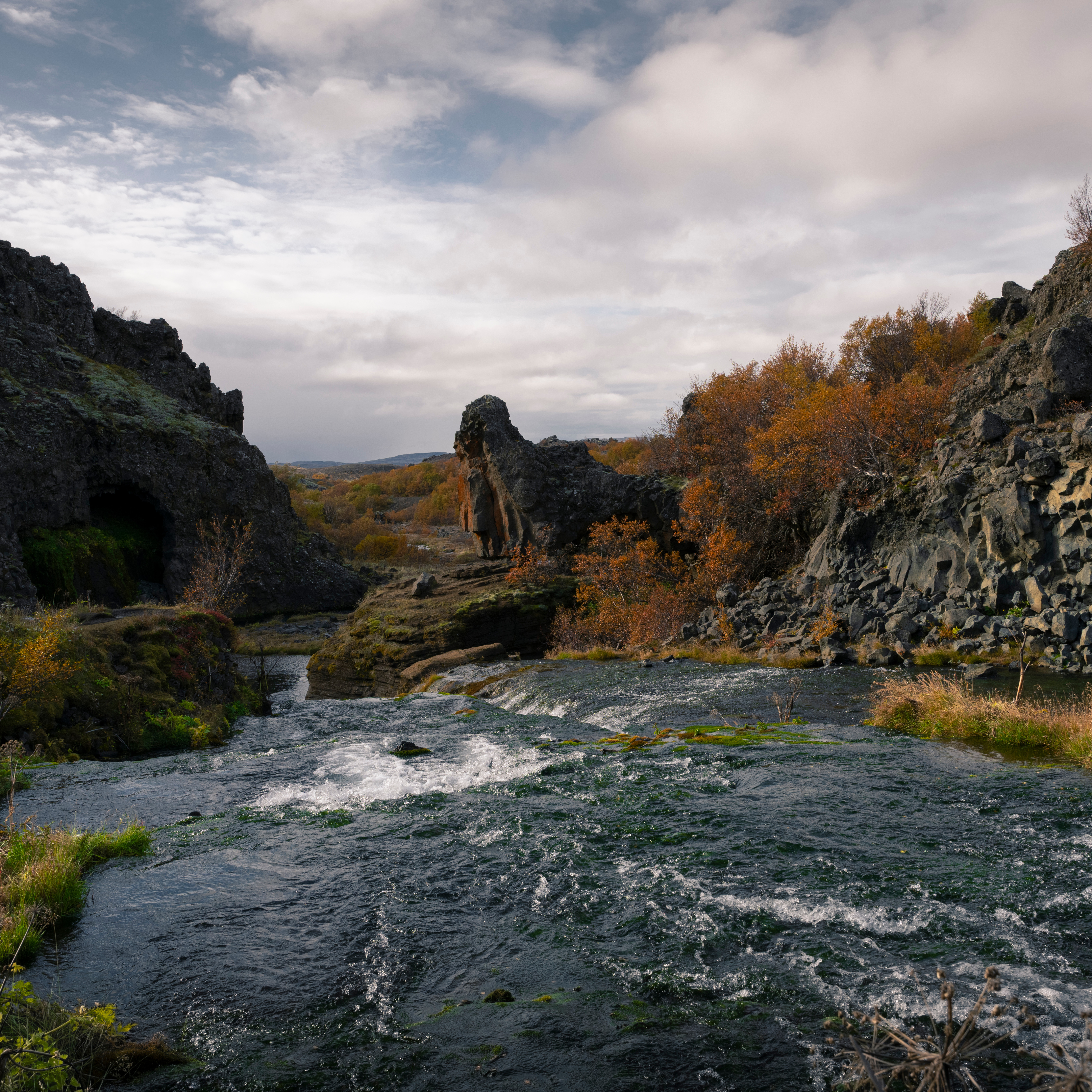 Exploring the ancient Viking ruins at Stöng in Þjórsárdalur valley